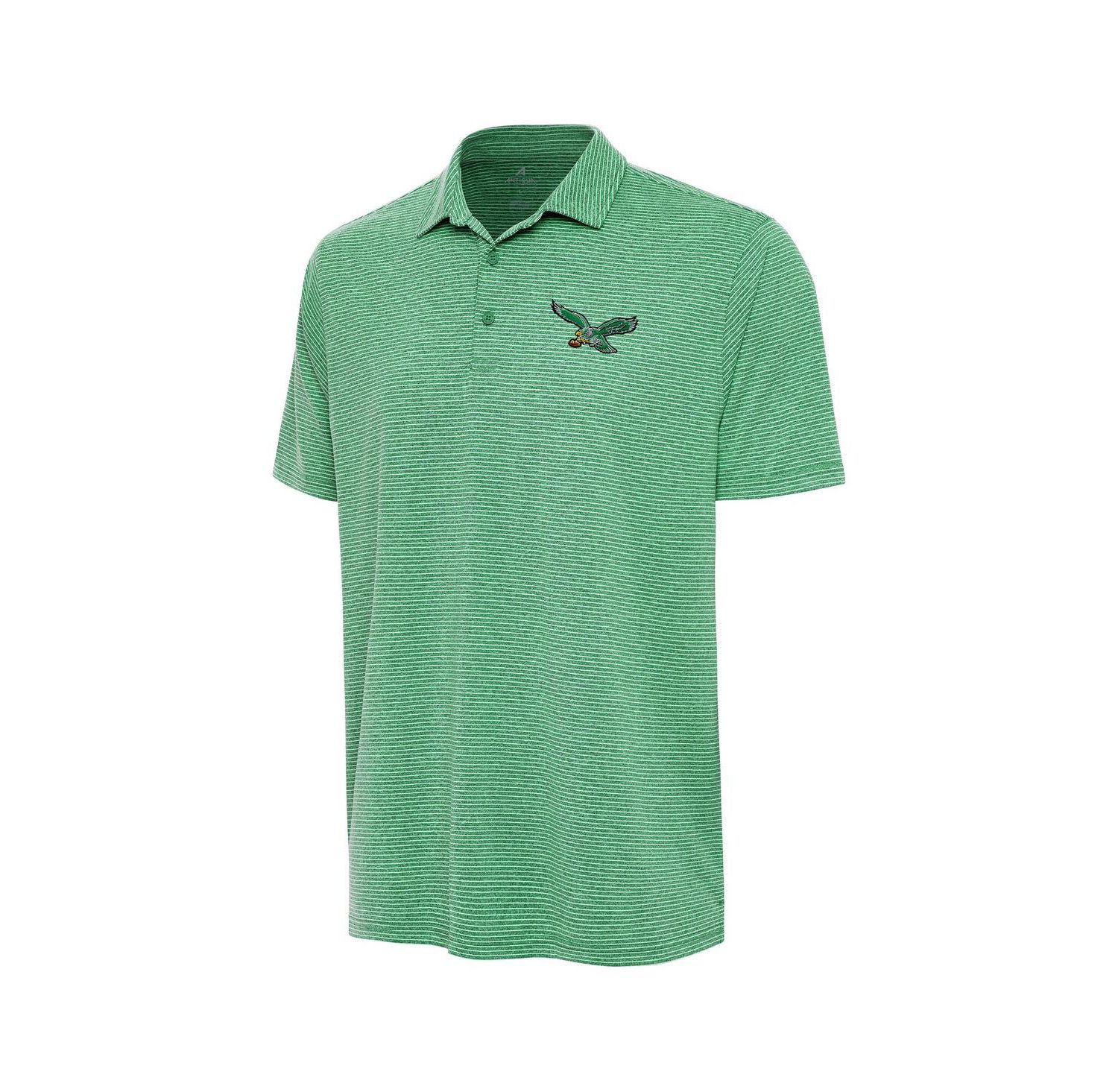 Men's Heather Kelly Green Philadelphia Eagles Scheme Polo Shirt