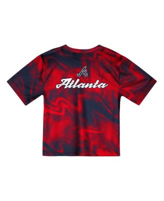 Preschool 2-Piece Set Red Atlanta Braves Hitter Infielder T-Shirts and Shorts