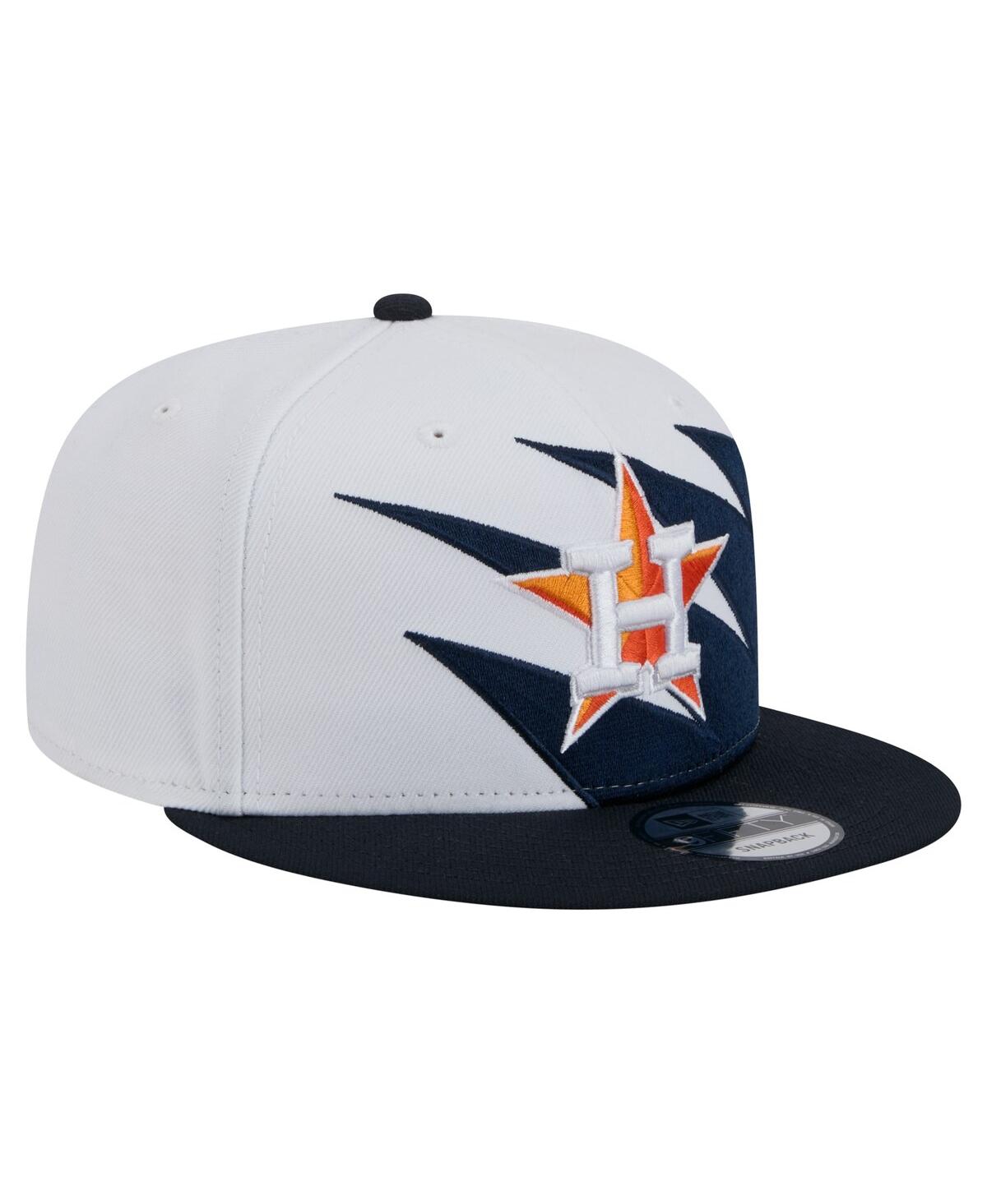 NEW ERA MEN'S NAVY/WHITE HOUSTON ASTROS JAGGED 9FIFTY SNAPBACK HAT 