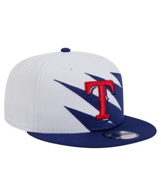 Men's Royal/White Texas Rangers Jagged 9FIFTY Snapback Hat