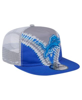 Men's Gray/Blue Detroit Lions Throwback Dye Golfer Snapback Hat