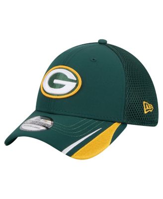 New Era - Men's Green Green Bay Packers Game Day Linear 39THIRTY Flex Hat
