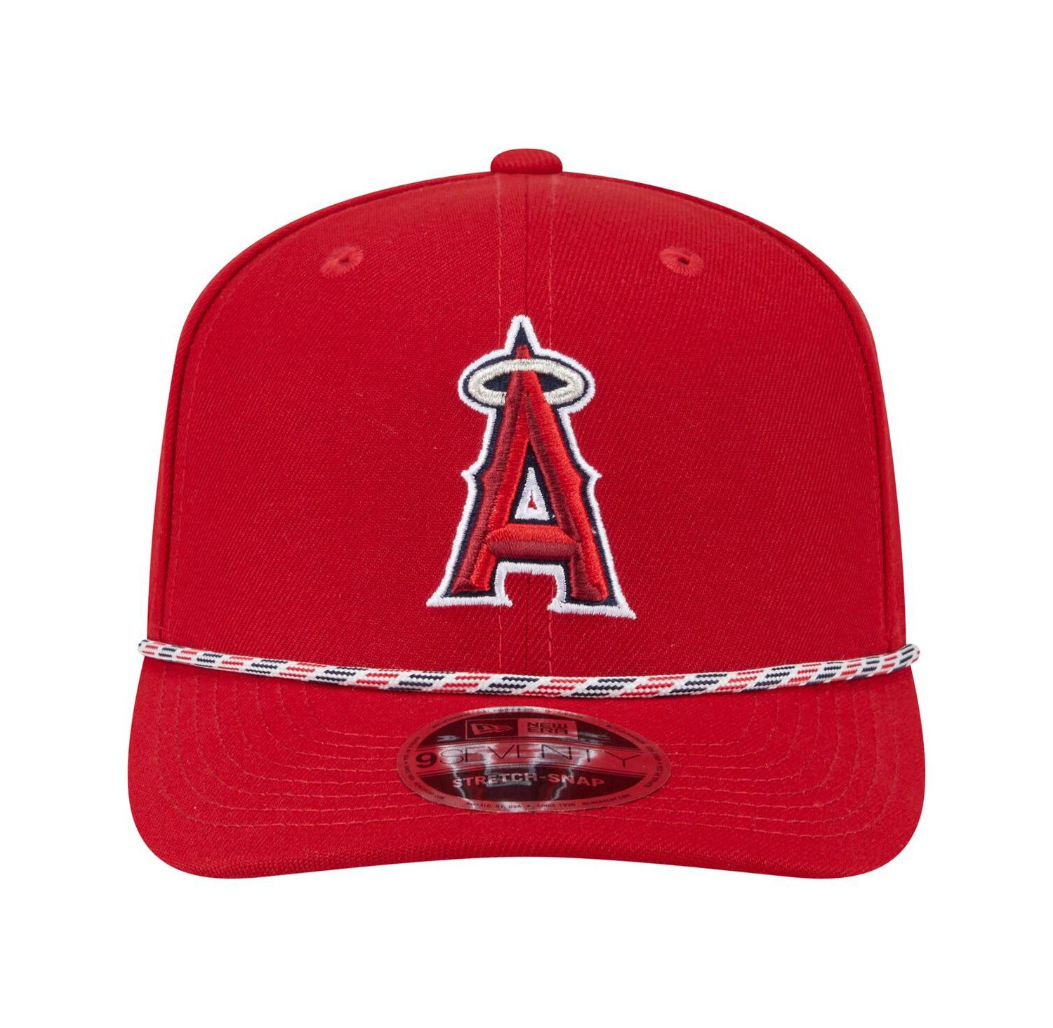 Men's Red Los Angeles Angels Multi-Rope 9SEVENTY Stretch-Snap Hat