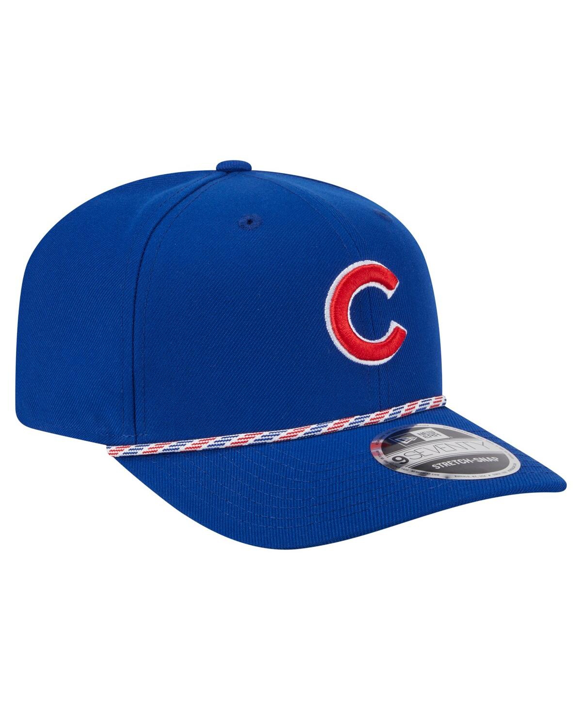 NEW ERA MEN'S ROYAL CHICAGO CUBS MULTI-ROPE 9SEVENTY STRETCH-SNAP HAT 