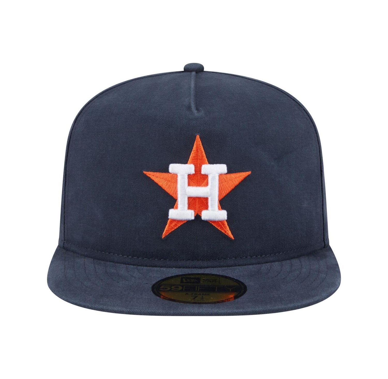 Men's Navy Houston Astros Championship Side Flag A-Frame 59FIFTY Fitted Hat