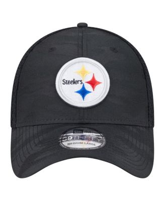 Men's Black Pittsburgh Steelers Active Camo 39THIRTY Flex Hat