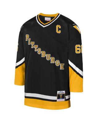 Big Boys and Girls Mario Lemieux Gold Pittsburgh Penguins 1992/93 Captain Patch Blue Line Player Jersey