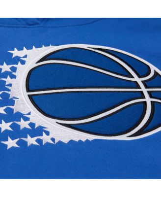 Men's Blue Orlando Magic Hardwood Classics Team Origins Fleece Pullover Hoodie