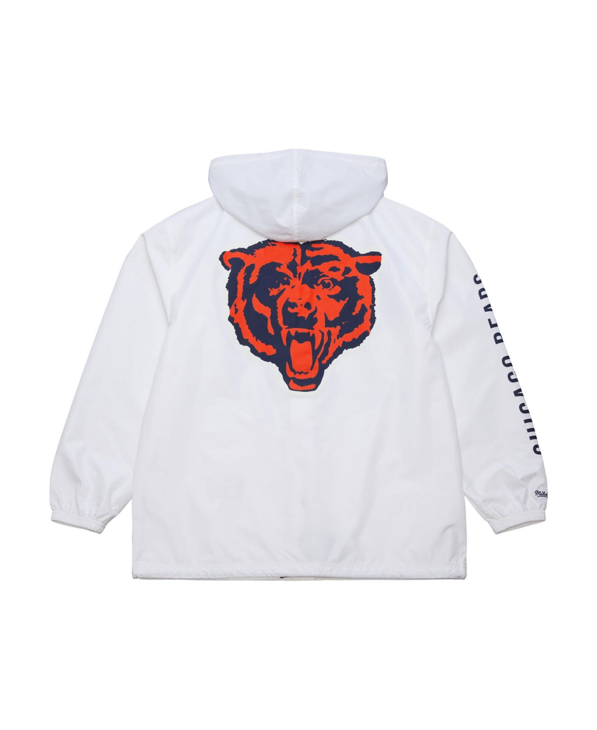 Mitchell & Ness Men's White Chicago Bears Vintage Logo Coaches Full-snap Hoodie Jacket In White