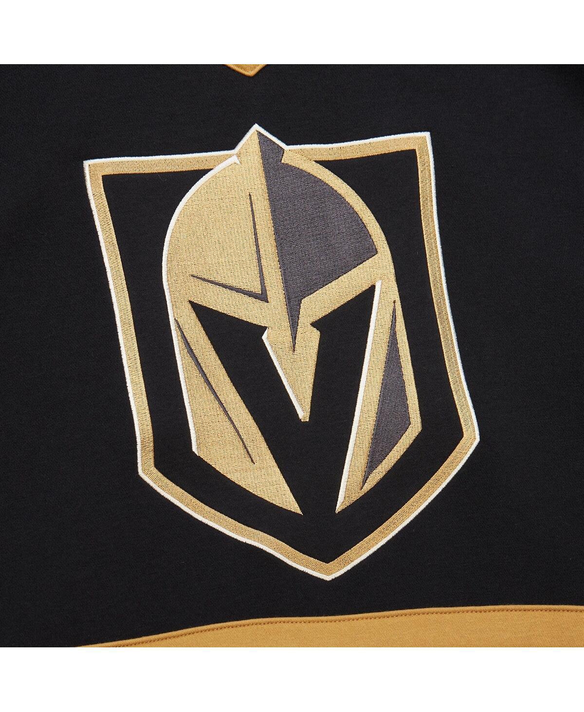 Mitchell & Ness Women's Black Vegas Golden Knights Heritage Lace-up Pullover Sweatshirt In Black