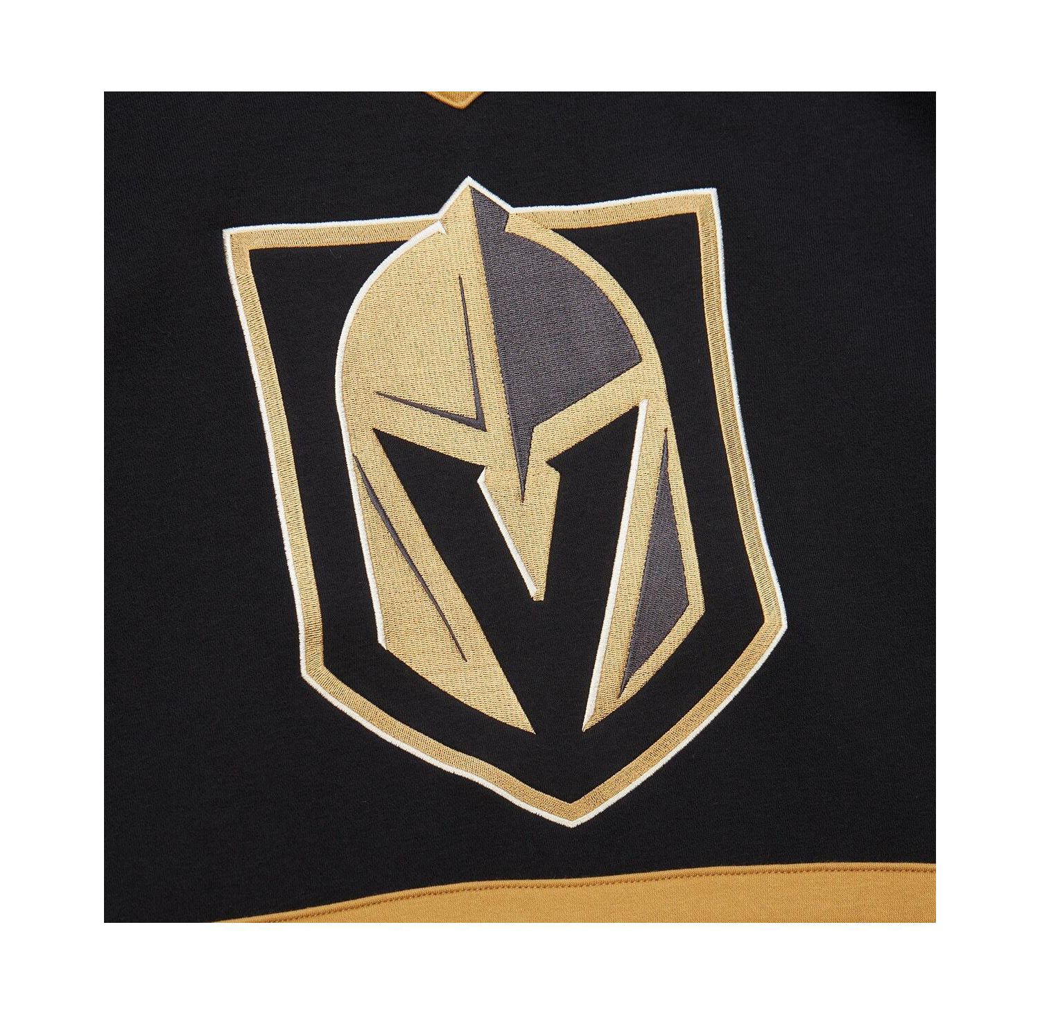 Women's Black Vegas Golden Knights Heritage Lace-Up Pullover Sweatshirt