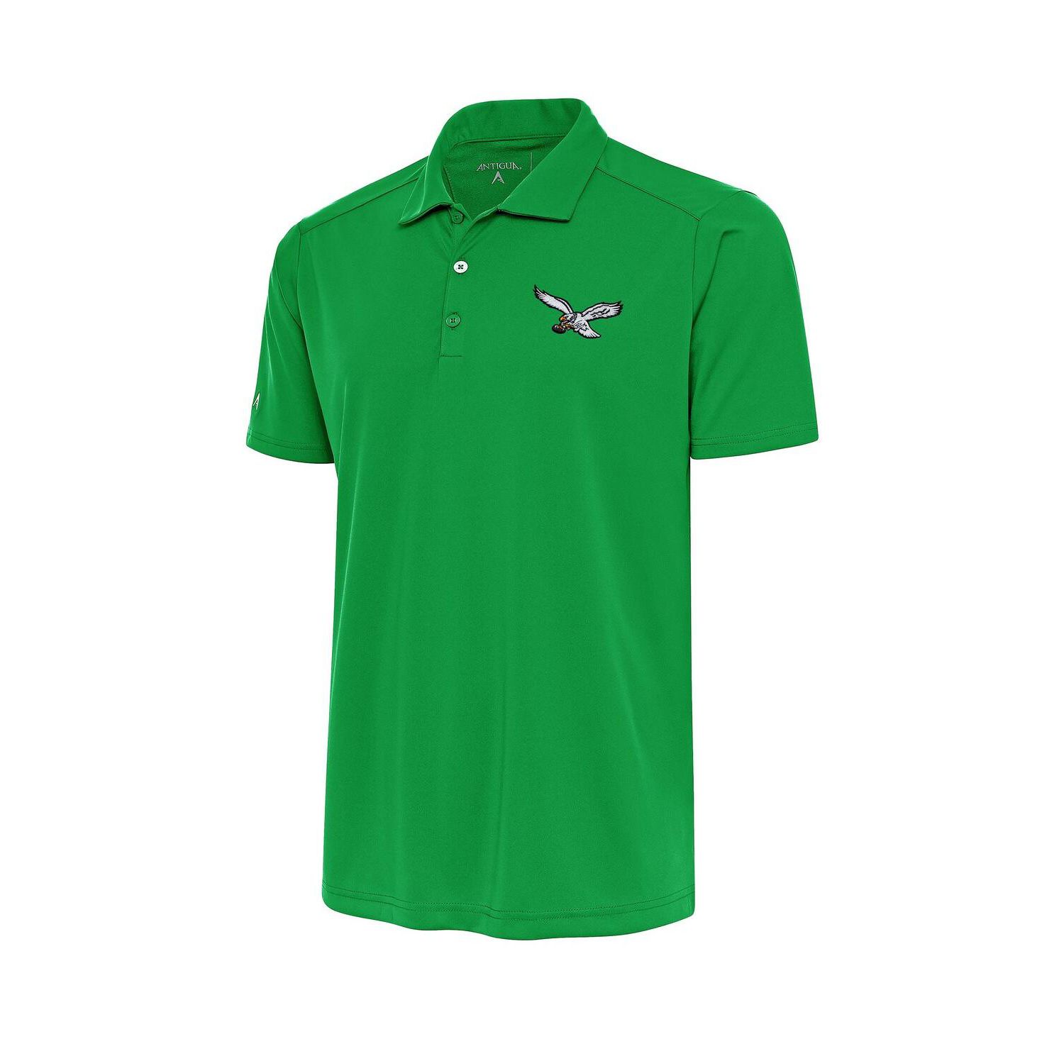 Men's Kelly Green Philadelphia Eagles Throwback Logo Legacy Pique Polo Shirt