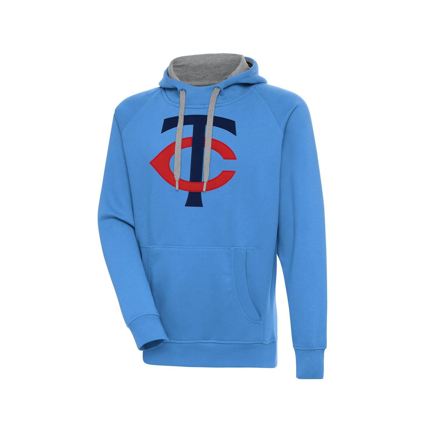 Мужское худи Antigua Light Blue Minnesota Twins Victory Pullover — фото 1