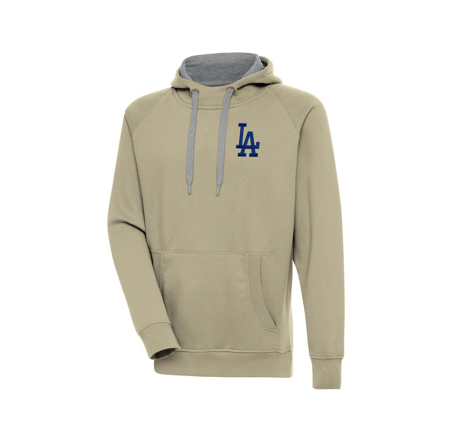 Men's Khaki Los Angeles Dodgers Victory Pullover Hoodie