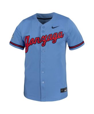 Men's Light Blue Gonzaga Bulldogs Replica Baseball Jersey