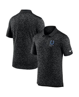 Nike - Men's Black Indianapolis Colts Pique Fashion Performance Polo Shirt