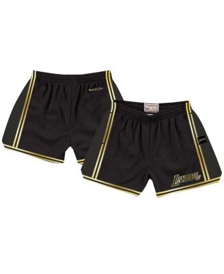 Mitchell & Ness - Women's Black Los Angeles Lakers Hardwood Classics Golden Jump Shot Shorts