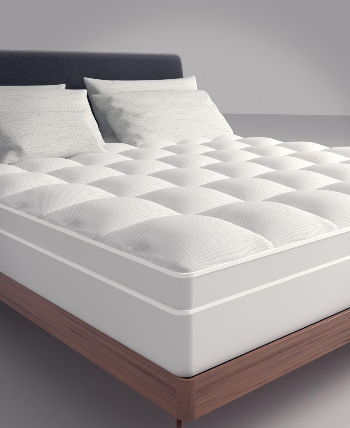 Payton Fluffy Soft Cotton Mattress Topper, Twin In White