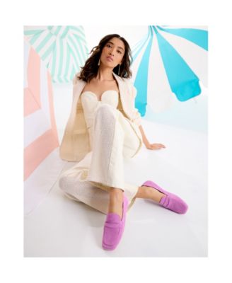 Women's Zury Square Toe Leather Penny Loafers