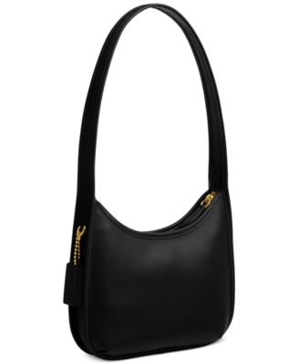 Curve Zip Small Leather Shoulder Bag