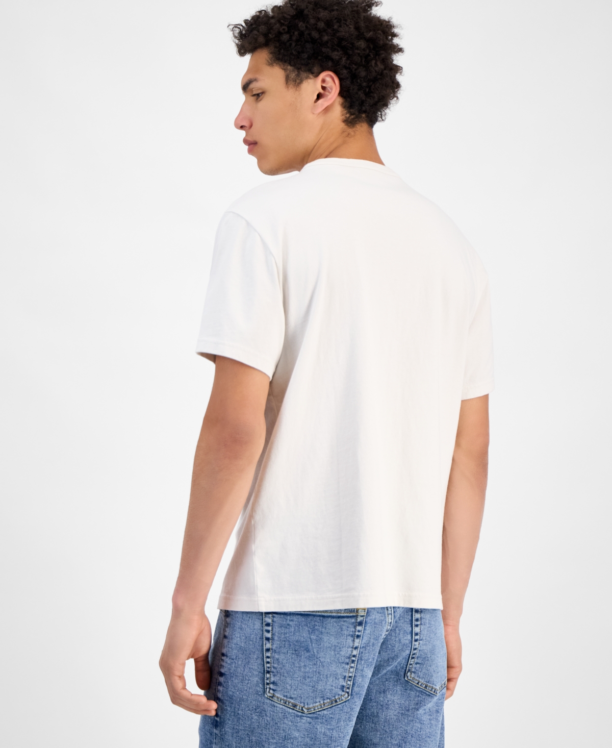 SUN + STONE MEN'S JACK SHORT SLEEVE STRIPED TROPICAL GRAPHIC CREWNECK T-SHIRT, EXCLUSIVELY AT MACY'S 