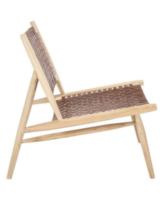 Leather Woven Soleil Accent Chair