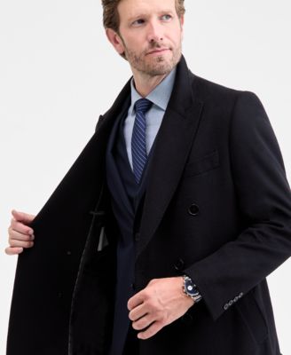 Men's Classic-Fit Wool Blend Overcoat