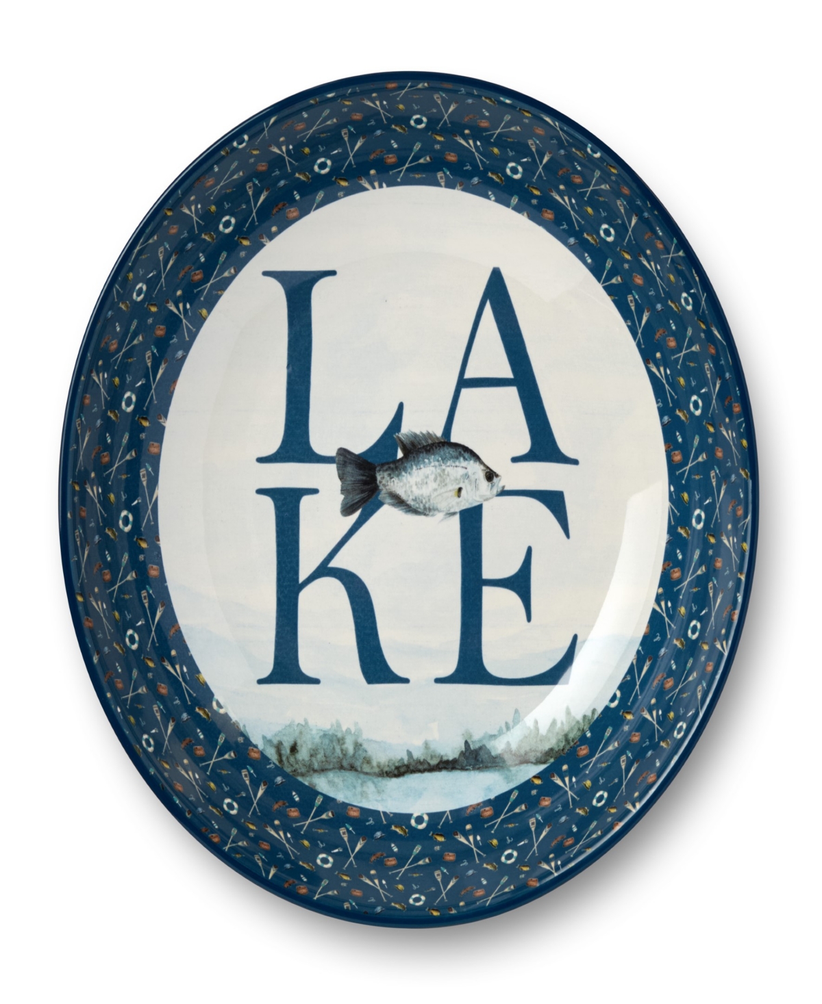 Certified International Wake At The Lake Serving Bowl In Miscellaneous