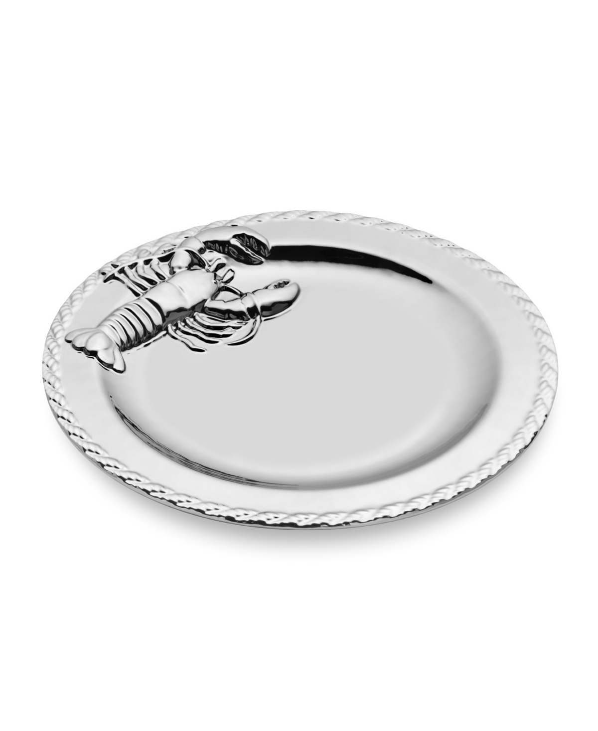 Certified International Silver Plated Lobster Round Platter In Miscellaneous