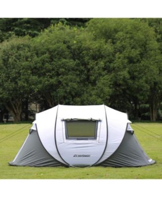 Camping Instant Tent, 4 Person Pop Up Tent, Water Resistant, for Hiking and Outdoor, Portable Tent with Carry Bag, for 3 Seasons