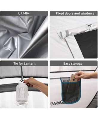 Camping Instant Tent, 6 Person Pop Up Tent, Water Resistant Dome Tent, Easy Setup for Camping Hiking and Outdoor, Portable Tent with Carry Bag, for 3 Seasons