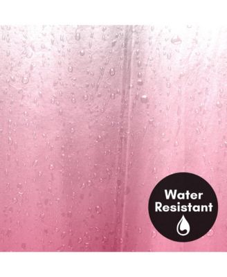 71x74 Ombre Pink Shower Curtain - Water Resistant - Polyester Fabric