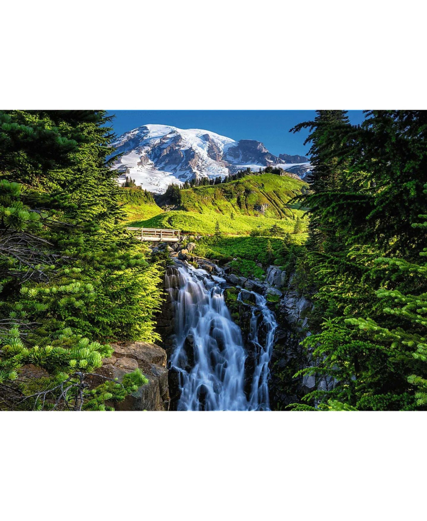 Детский пазл Trefl Red 1000 Piece Puzzle - National Parks Mount Rainer, цвет: Разноцветный — фото 2