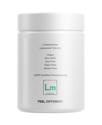 Liposomal L-Methylfolate 5-MTHF+ - Active Vitamin B9, Methylcobalamin B12, Betaine TMG, B6 Bioavailable B-Vitamin Complex - 60 Capsules