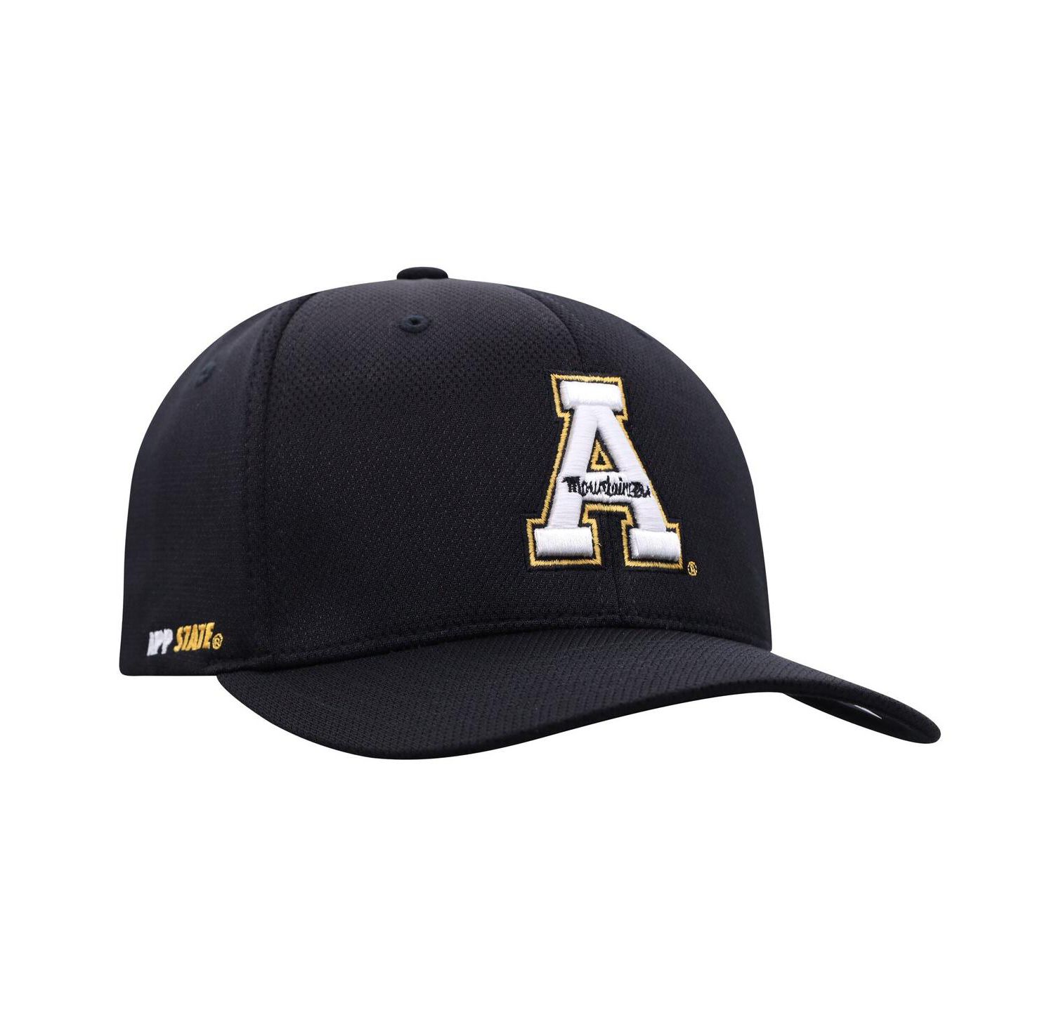 Men's Black Appalachian State Mountaineers Reflex Flex Hat