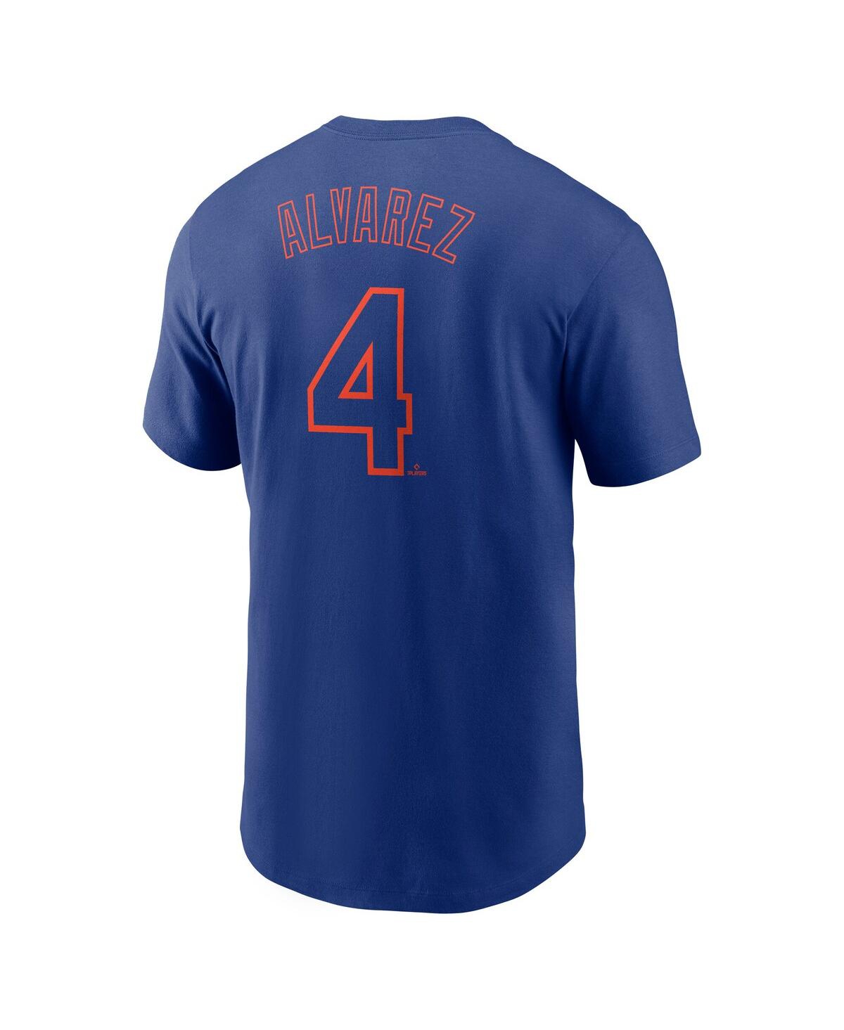 Nike Men's Francisco Alvarez Royal New York Mets Fuse Name Number T-shirt In Royal