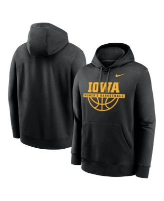 Nike - Men's Black Iowa Hawkeyes Women's Basketball Club Fleece Pullover Hoodie
