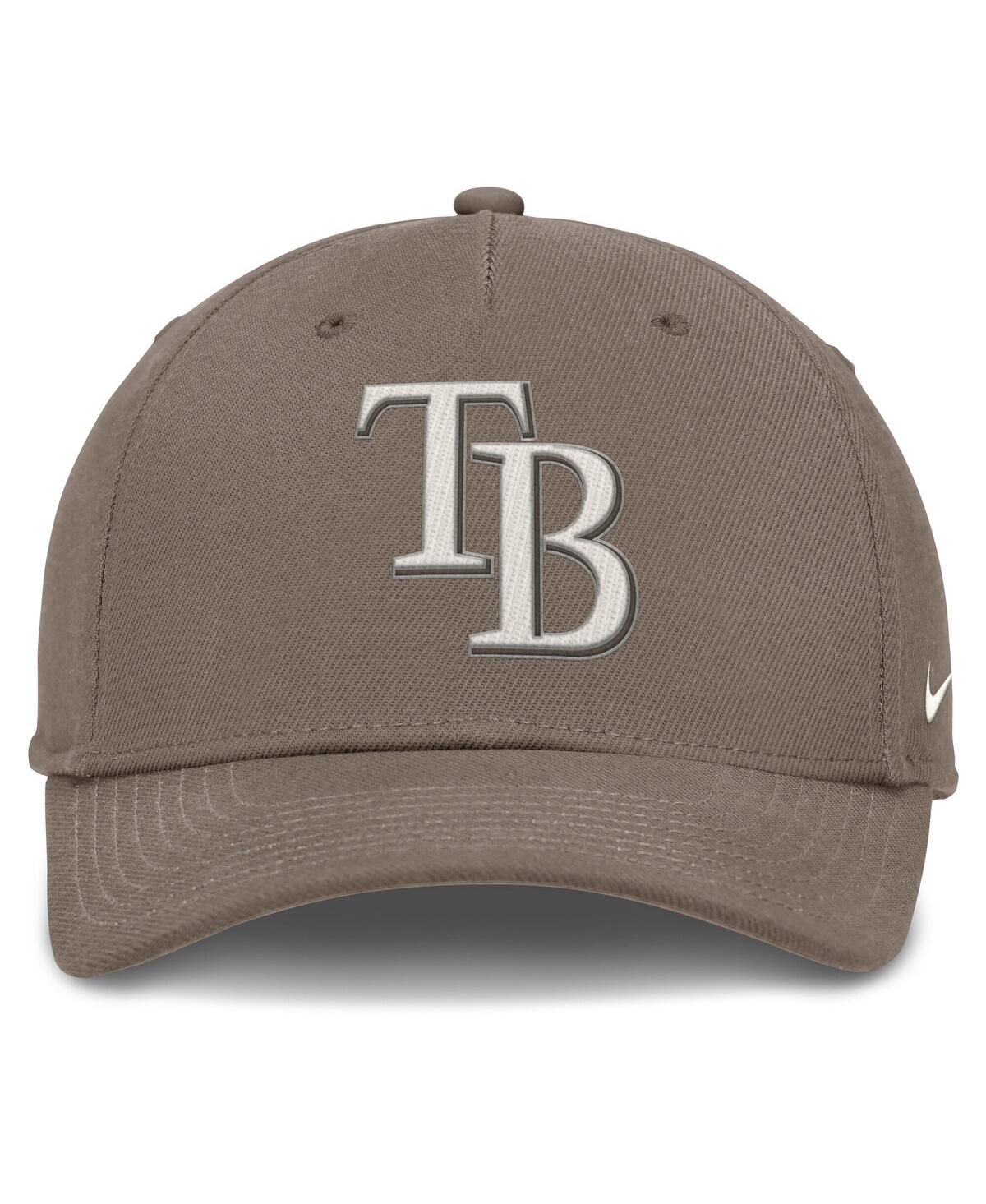 Nike Tampa Bay Rays Rise  Men's Dri-fit Mlb Adjustable Hat In Brown