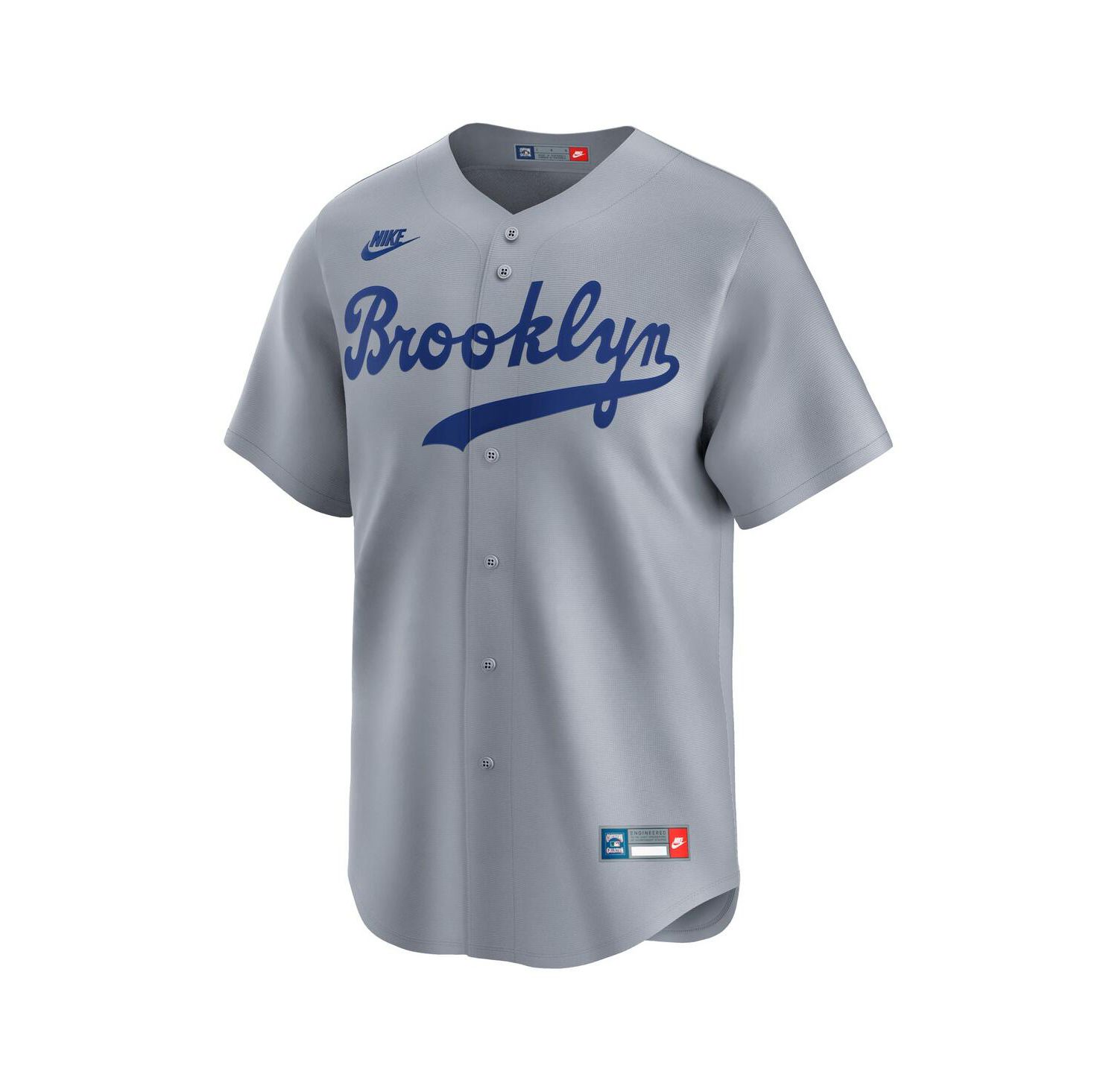 Men's Jackie Robinson Gray Brooklyn Dodgers Throwback Cooperstown Collection Limited Jersey
