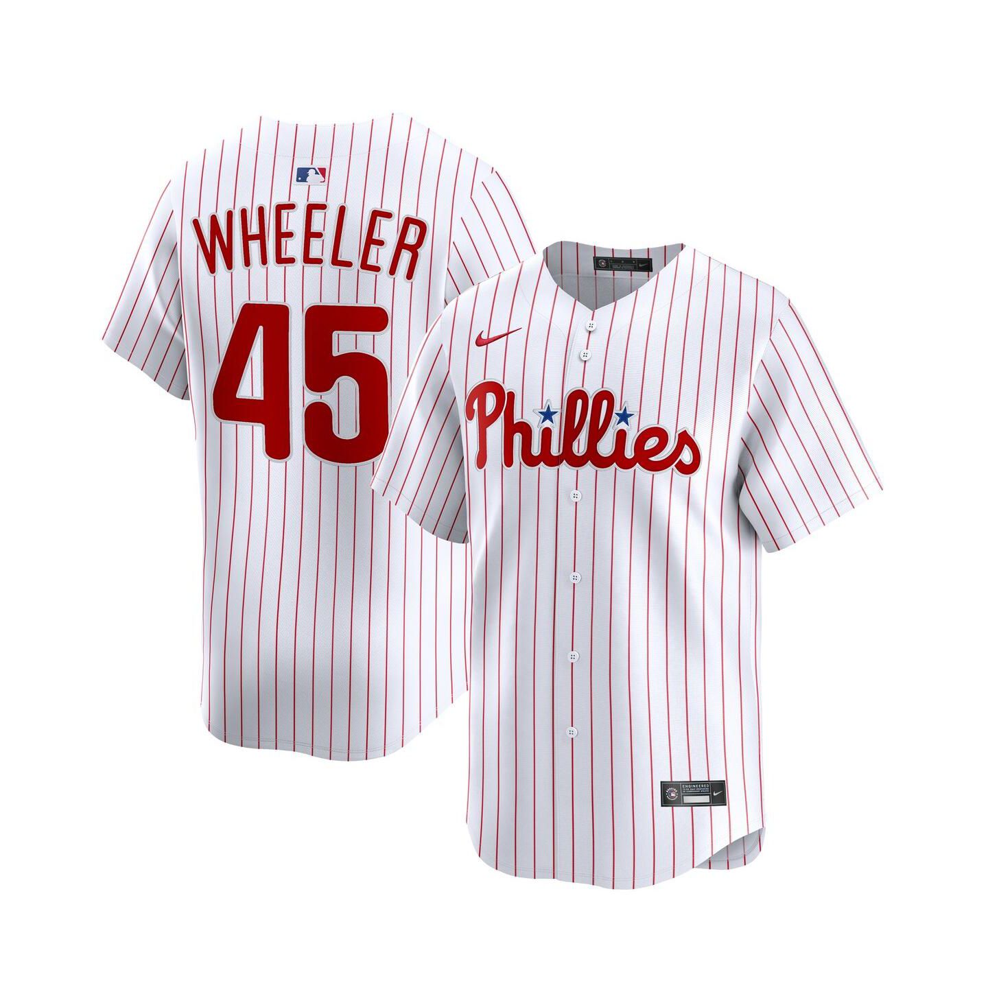 Мужской топ Nike Zack Wheeler White Philadelphia Phillies Home Limited Player Jersey — фото 1
