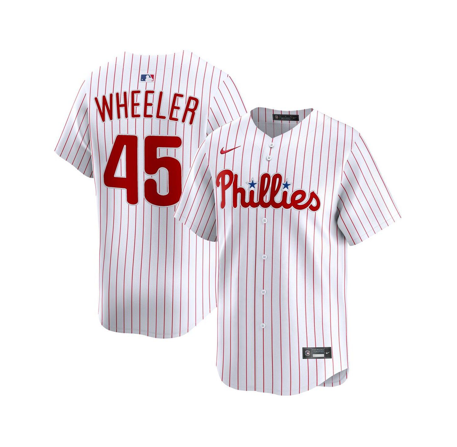 Men's Zack Wheeler White Philadelphia Phillies Home Limited Player Jersey