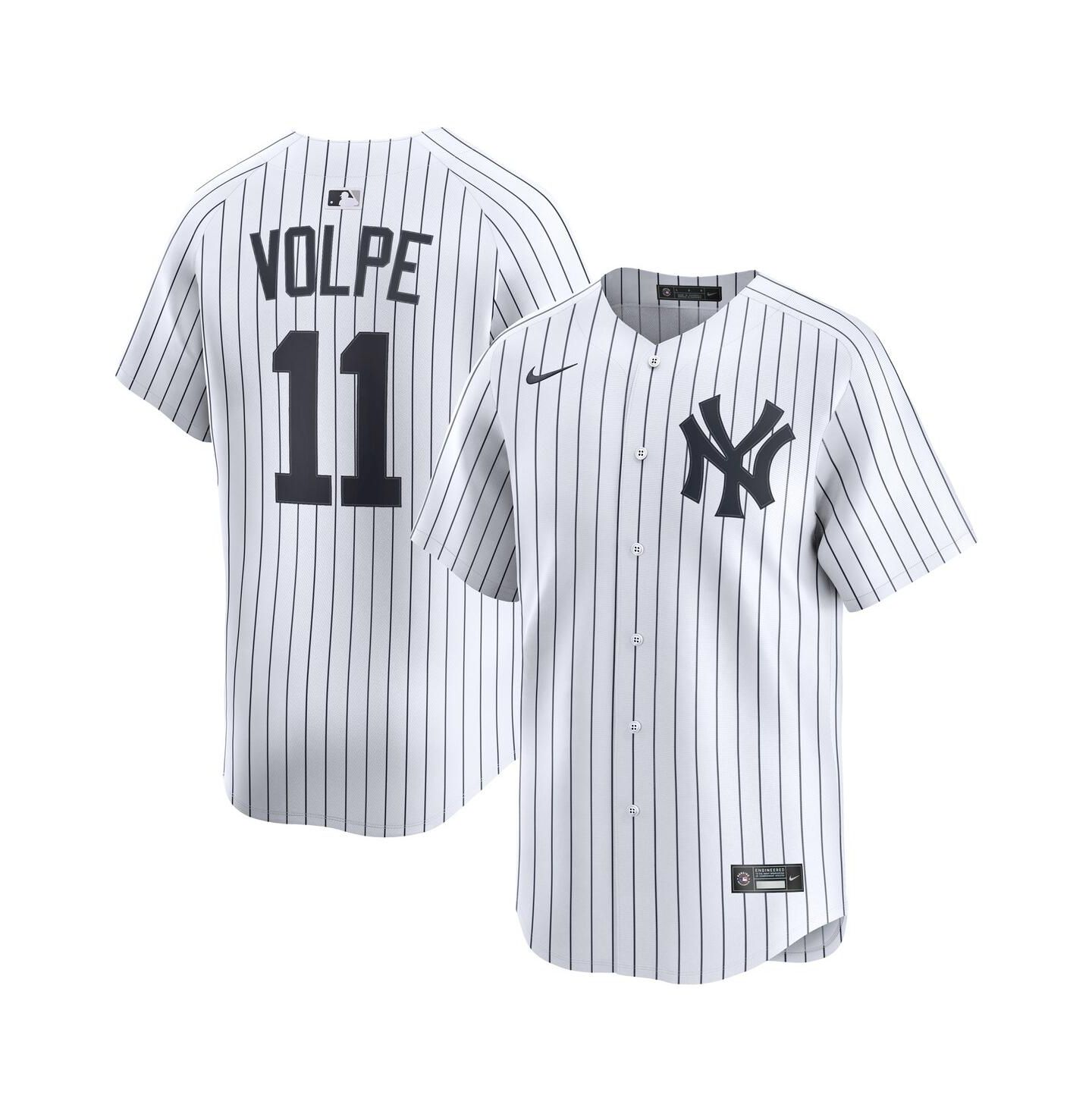 Мужской топ Nike Anthony Volpe White New York Yankees Home Limited Player Jersey — фото 1