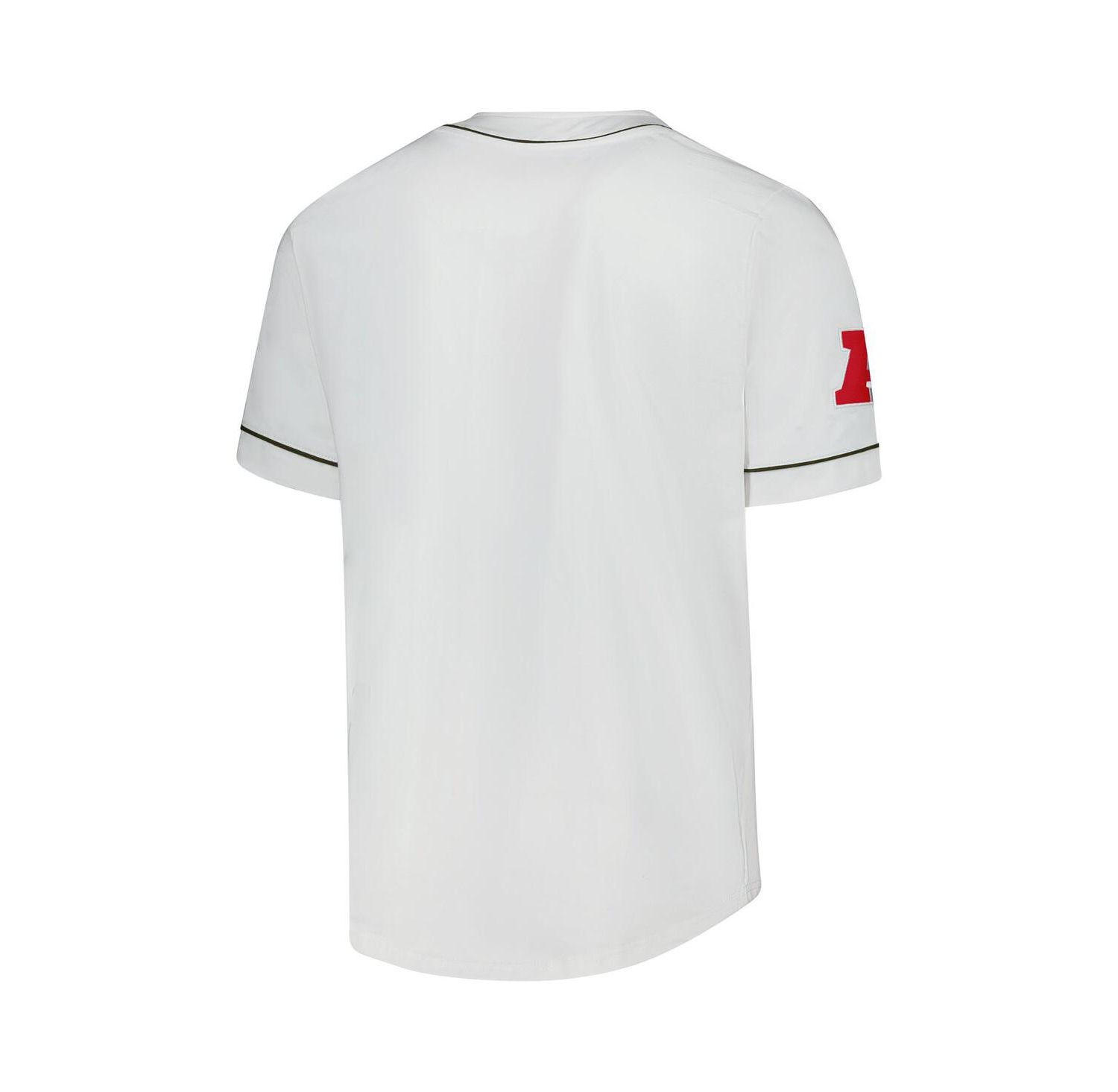 Men's White Cleveland Browns Relay Vintage Full-Button Baseball Jersey