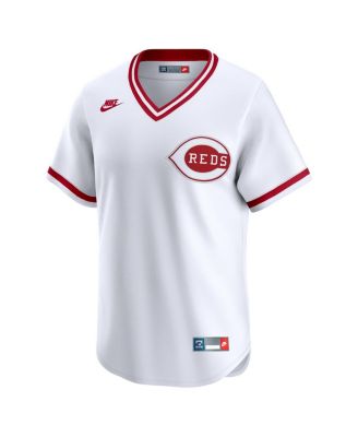Men's White Cincinnati Reds Throwback Cooperstown Collection Limited Jersey