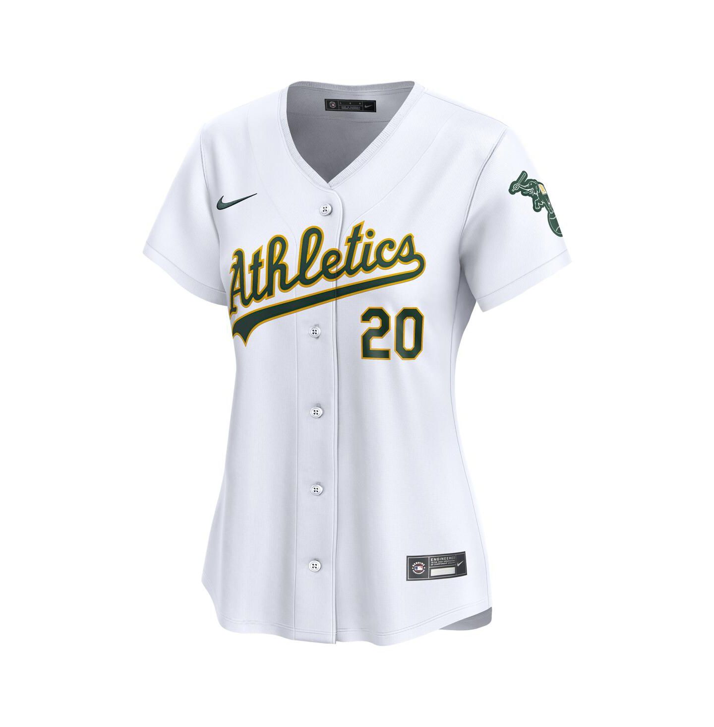 Женский топ Nike Zack Gelof White Athletics Home Limited Player Jersey — фото 3
