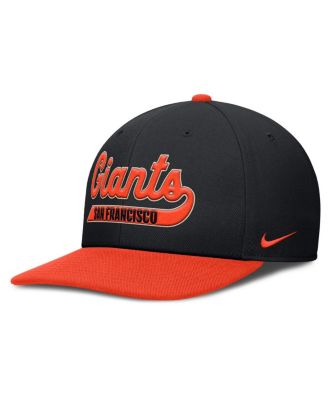Men's Black/Orange San Francisco Giants Pro Performance Snapback Hat
