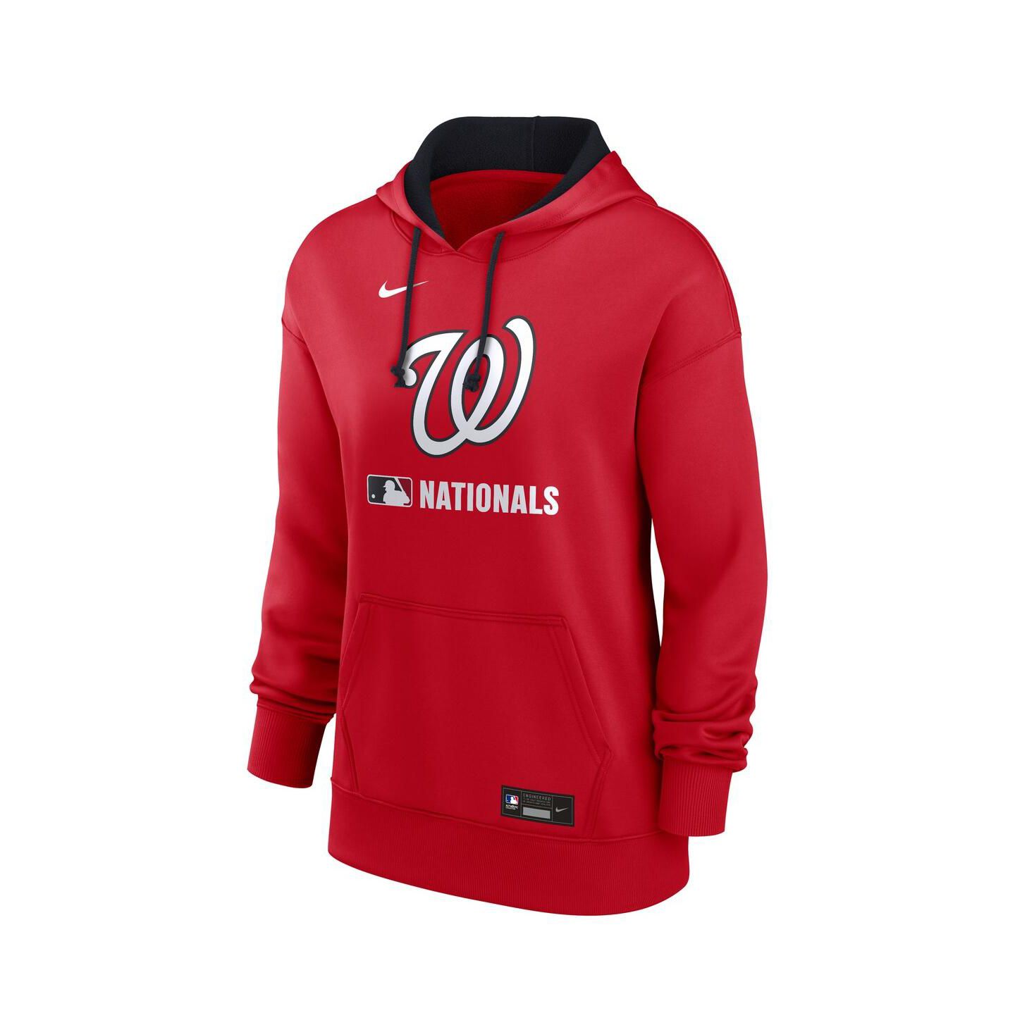 Женское худи Nike Red Washington Nationals Authentic Collection Performance Pullover — фото 3