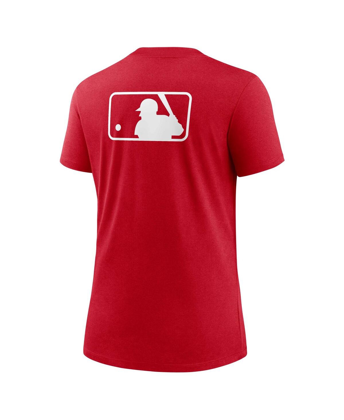 Nike Women's Red Washington Nationals Authentic Collection Early Work Tri-blend T-shirt In Red