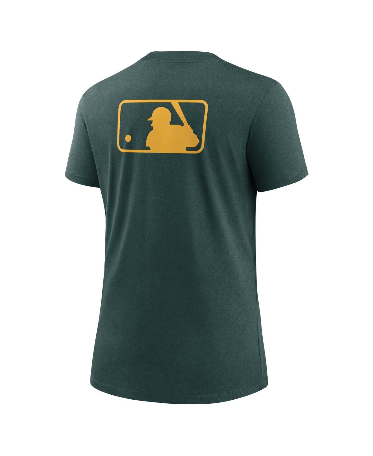 Nike Women's Green Athletics Authentic Collection Early Work Tri-blend T-shirt In Green