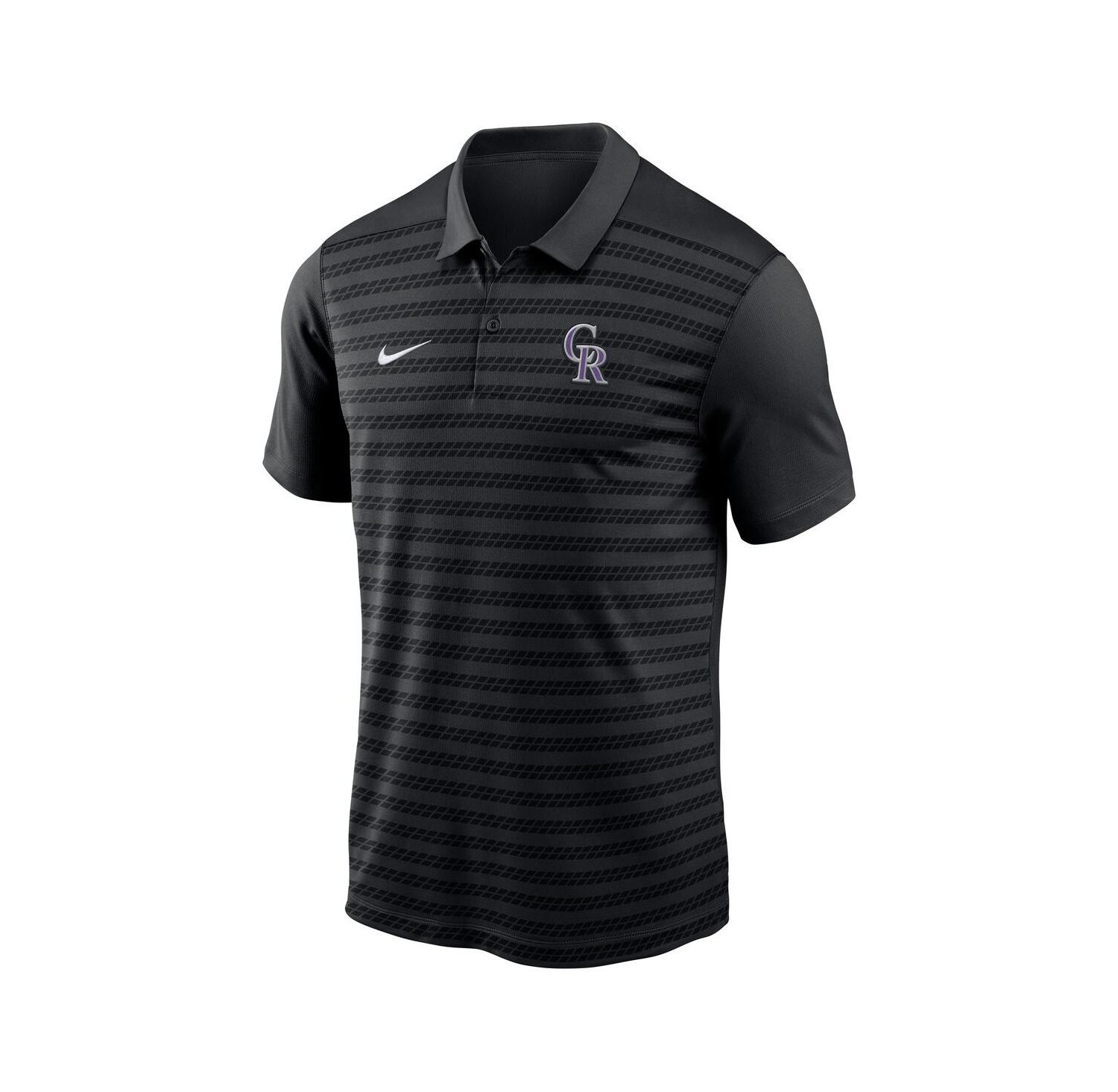 Men's Black Colorado Rockies Authentic Collection Victory Performance Polo Shirt
